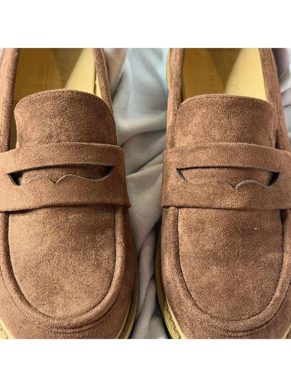 Taryn Rose Women's Brown Suede Loafers Size 8
